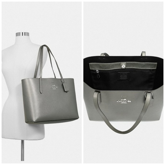 COACH Avenue Tote Platinum - Picture 6 of 8